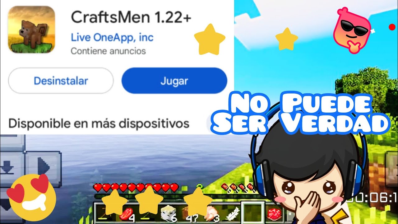 CRAFTSMEN 1.22+ LA MEJOR COPIA DE LA GOOGLE PLAY XD 