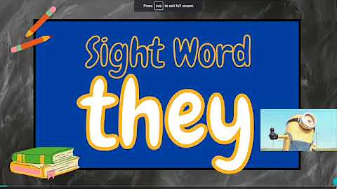 They sight word. Homeschool Reading Practice.