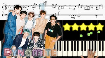 BTS (방탄소년단) - Dynamite 《Piano Tutorial》 ★★★★★