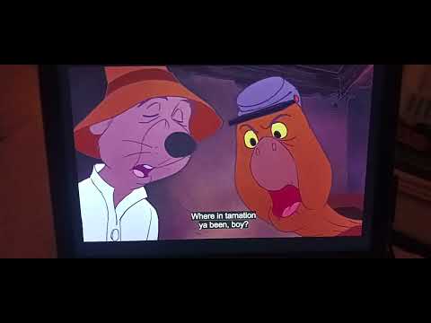 The Rescuers (1977) Evinrude Alerts Local Animals Scene (Audio Description)