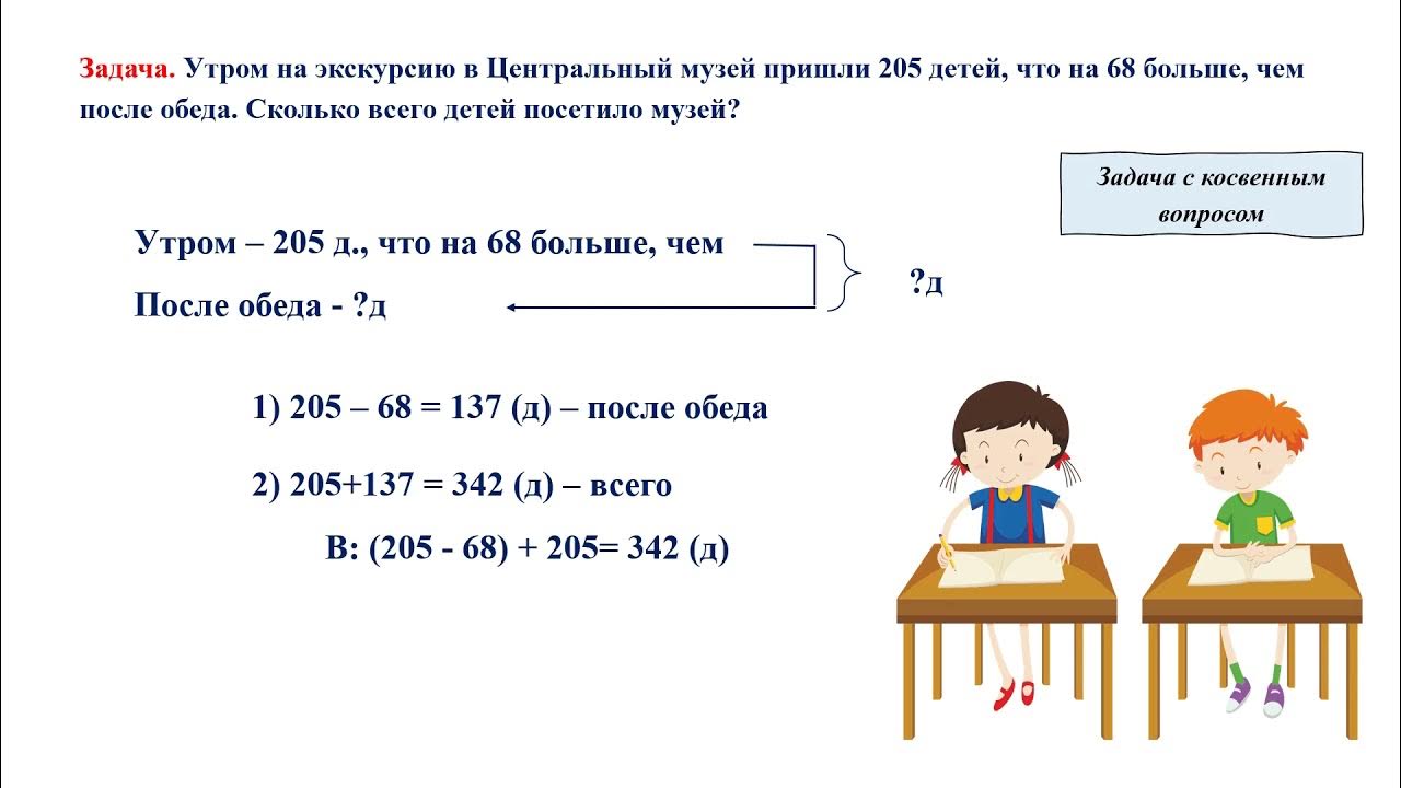 Задачи с косвенным вопросом 2 класс