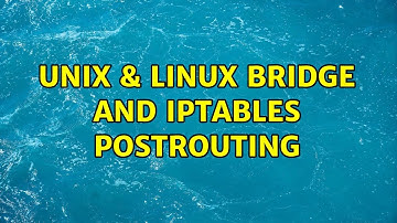 Unix & Linux: Bridge and iptables postrouting