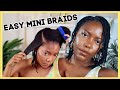 MINI BRAIDS ON 4C NATURAL HAIR | KandidKinks