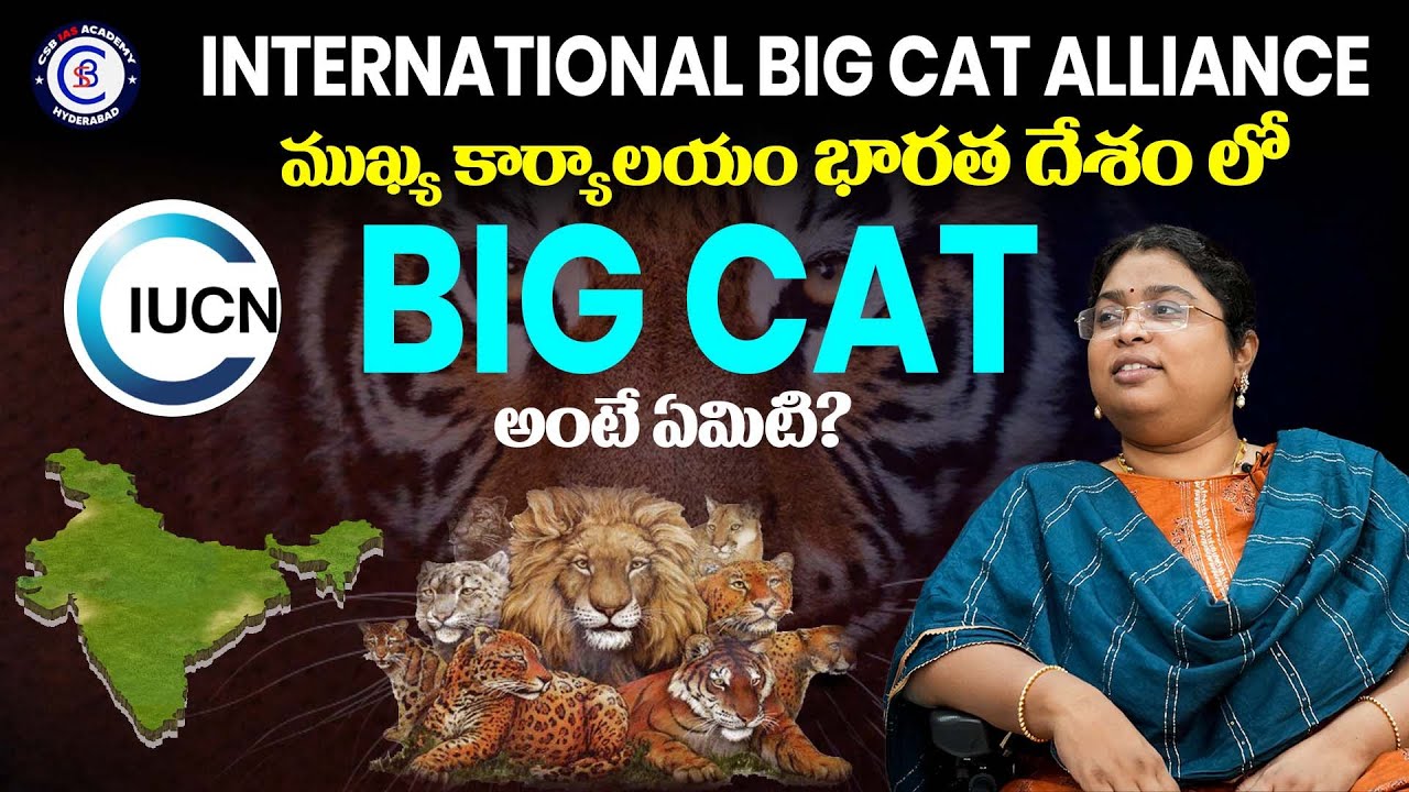 International Big Cat Alliance ముఖ్య కార్యాలయం భారత దేశం లో BIG CAT అంటే ఏమిటి? 