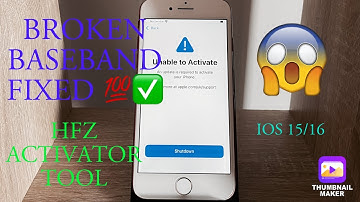 Broken Baseband (FIXED) on iPhone and iPad iOS 15/16 100% works🔥