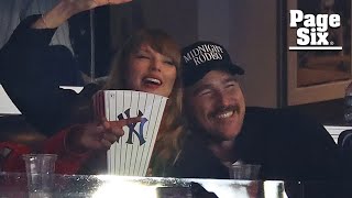 Taylor Swift and Travis Kelce pack on the PDA at Yankees vs Guardians game