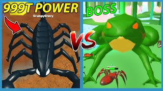 I Became The STRONGEST BUG to Fight the GIANT FROG BOSS! - Roblox Bug Simulator