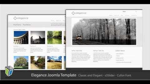 Preview Elegance - Simple and Elegant Joomla Template Corp