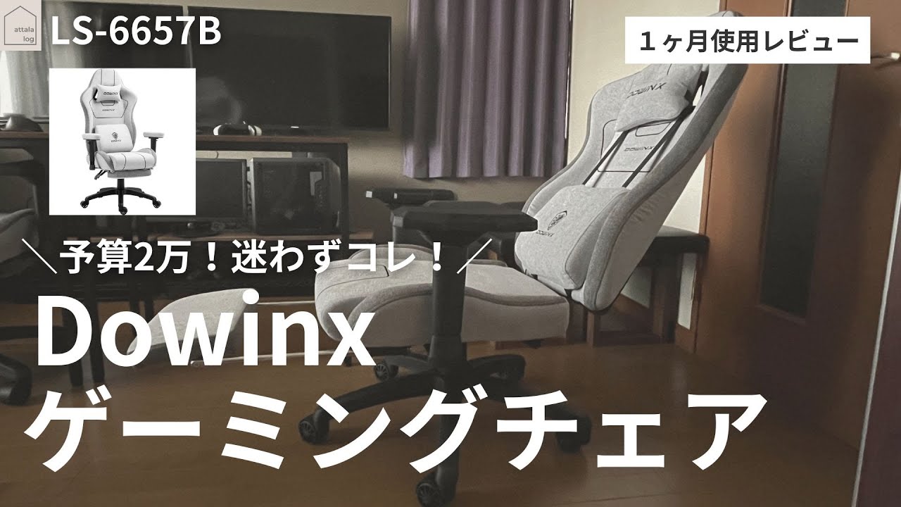 Dowinxゲーミングチェア1ヶ月レビュー/良すぎてリピ買い！予算2万円 