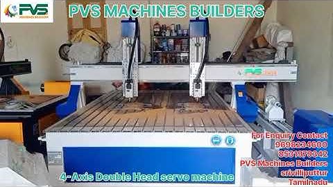 CNC ROUTER DOUBLE HEAD 4-AXIS SERVO MACHINE-PVS-1825 CARVING MACHINE #woodworking #woodcarving #cnc