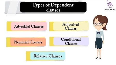 Types of dependent clause || dependent clause || english grammar || grammar