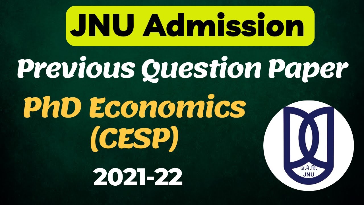 jnu phd economics entrance question paper