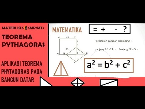 Aplikasi Teorema Phytagoras Pada Bangun Datar Youtube