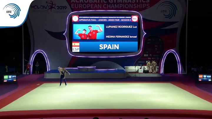 LUPIANEZ RODRIGUEZ & MEDINA FERNANDEZ (ESP) -  2019 junior Acro Europeans, balance final