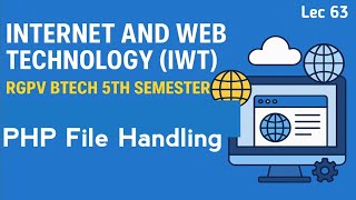 PHP File Handling | Internet and Web Technology | Lec 63