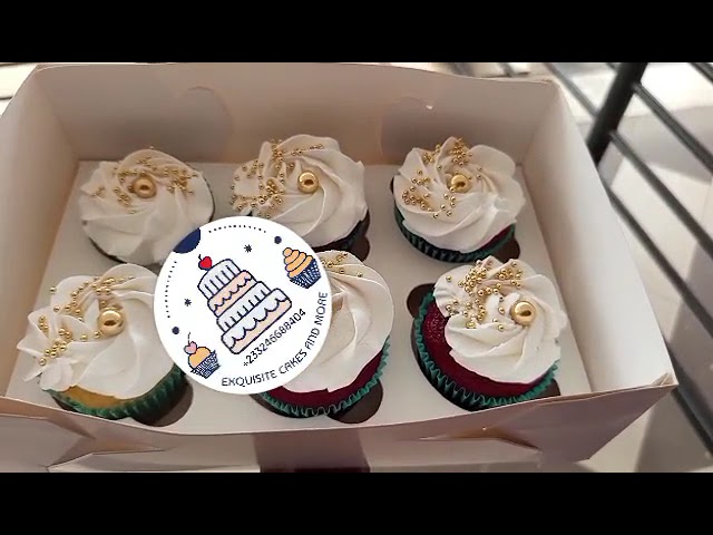 Six Red Velvet Cupcakes With Whipped Cream