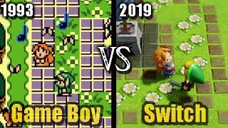 Zelda: Link's Awakening - Game Boy vs Nintendo Switch (Comparison - Trailer Remade)