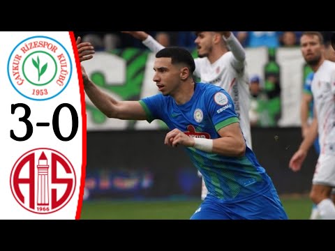 Rizespor vs Antalyaspor (3-0) Altın Zeqiri Gol | Tüm Hedefler ve Genişletilmiş Öne Çıkanlar