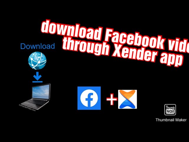 simple way to download Facebook videos on Xender app