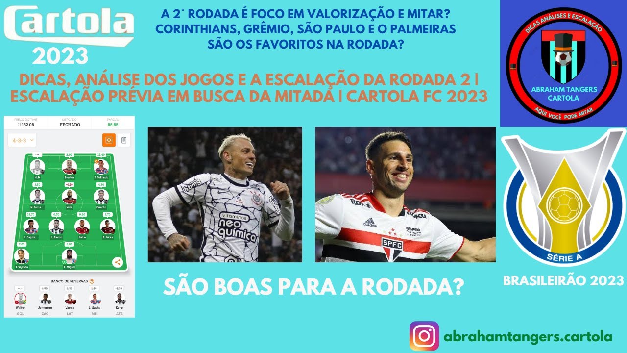 DICAS, ANÁLISES DOS JOGOS E ESCALAÇÃO DA RODADA 2 BRASILEIRÃO 2023 CARTOLA FC YouTube