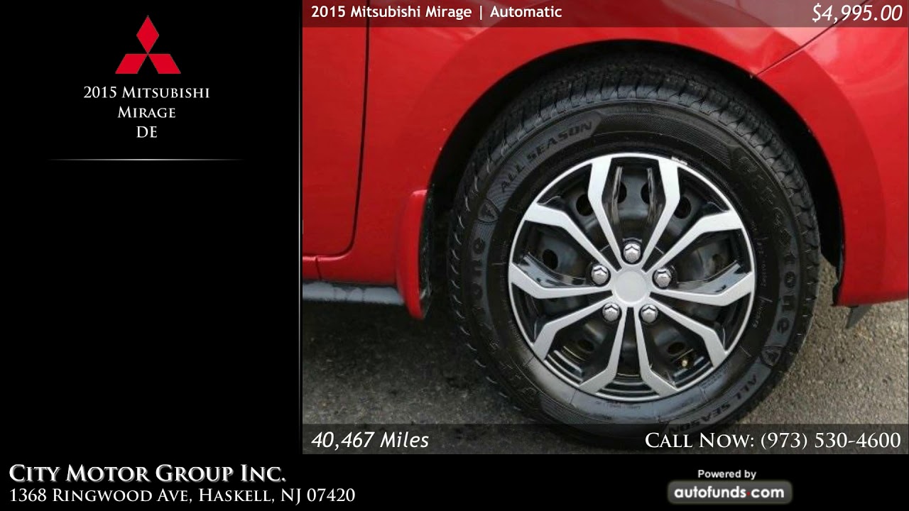 Used 2015 Mitsubishi Mirage | City Motor Group Inc., Haskell, NJ - SOLD