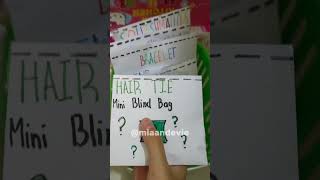 Hair Tie Mini Blind Bag || paper paperbag blowup fypシ fyp diy viral asmr hairtie
