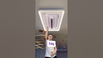 Đèn quạt không cánh, vừa làm mát vừa trang trí phòng mới nhất 2024 #denquat #quattran