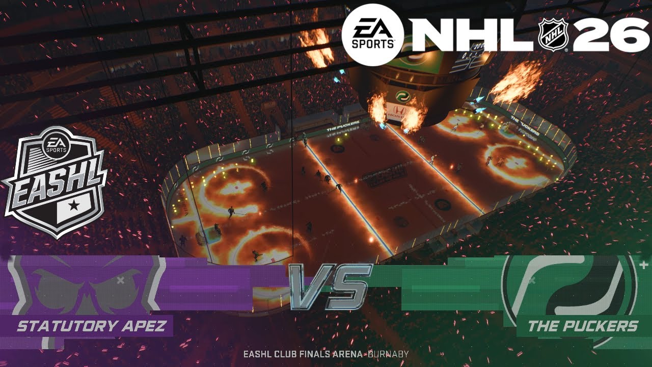 The Puckers vs. Statutory Apez - NHL 26 3v3 EASHL Playoffs RD1GM4 (S2) 1-3-26 (4K HDR)