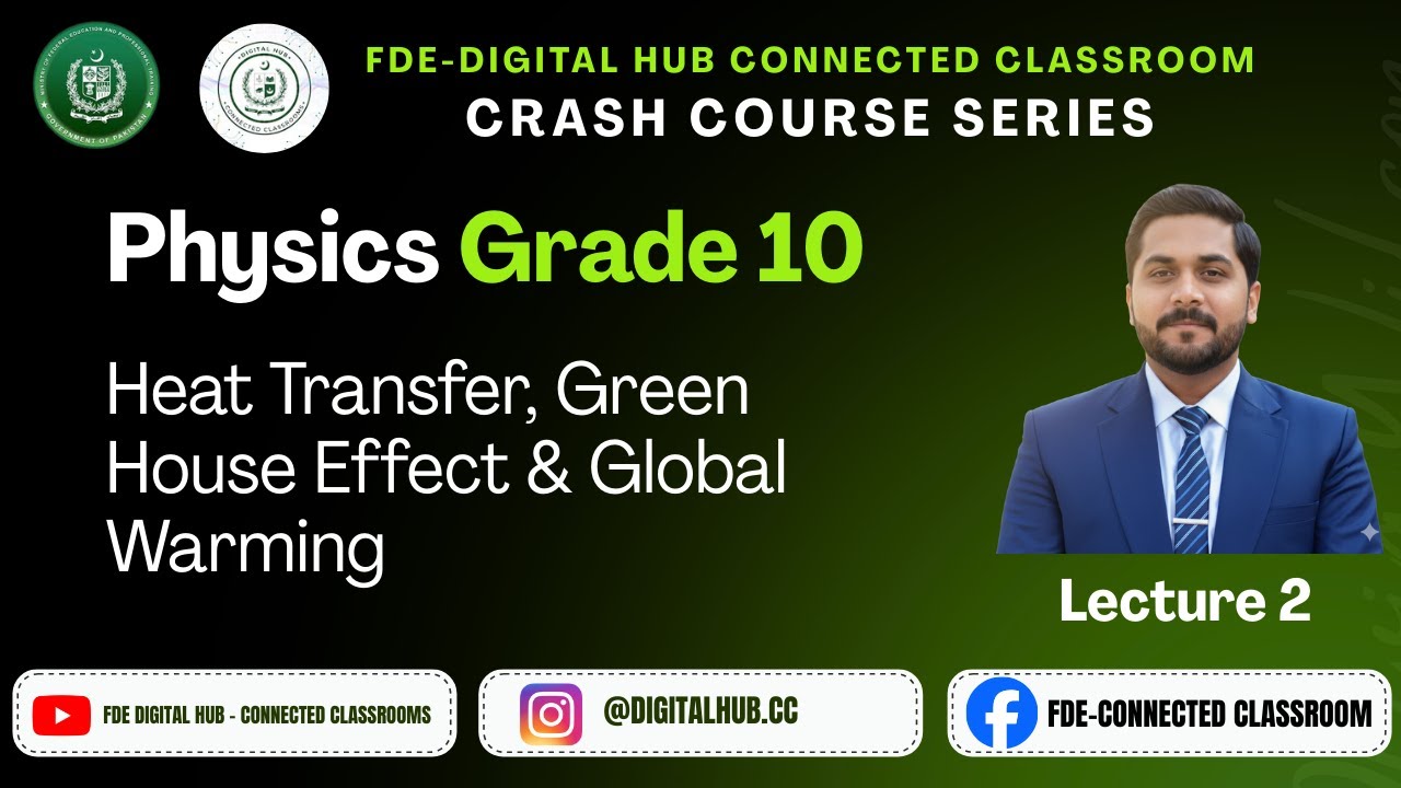 Heat Transfer, Green Gouse Effect & Global Warming | Physics | Grade 10 | Crash Course Series FDE