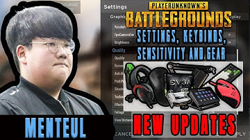 Menteul PUBG Settings, Keybinds, Sensitivity, Gear and Setup Pro Player Updates 2019
