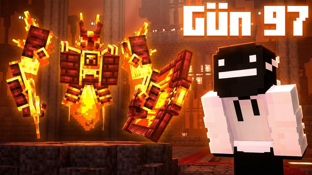 Minecraft LANETLİ NETHER'da 100 Gün Hayatta Kalmak..? (FİNAL)