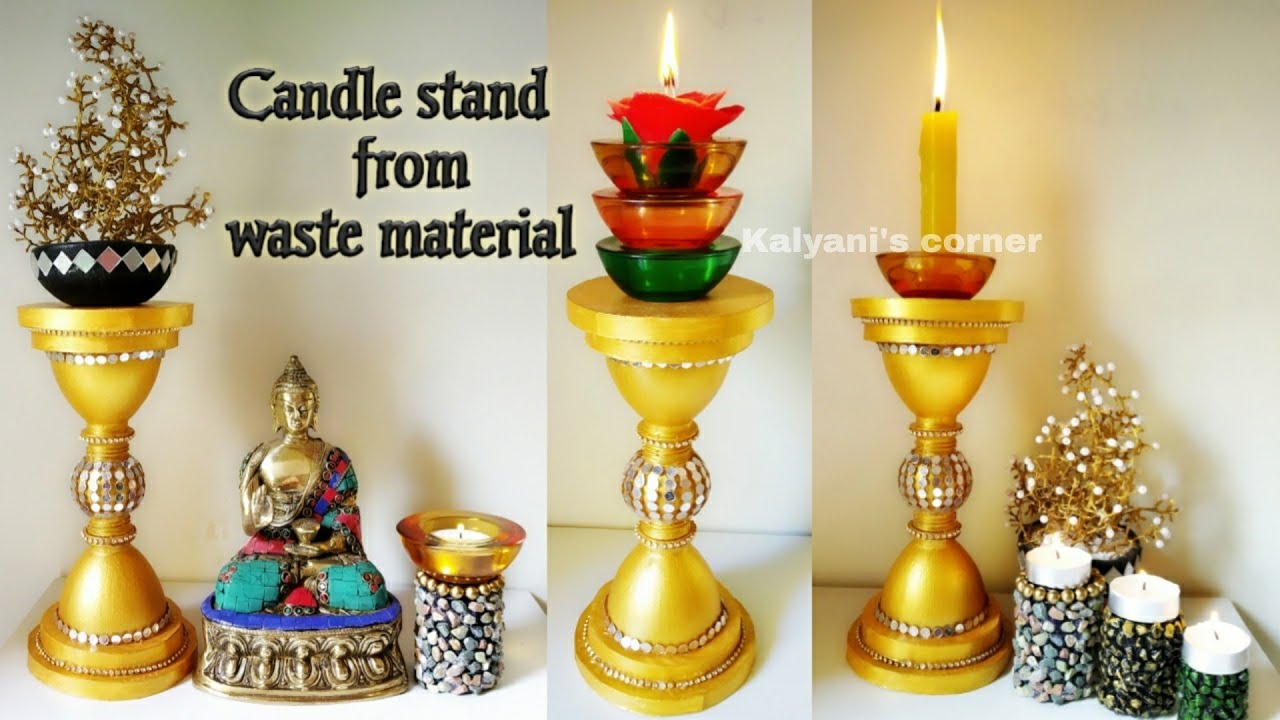 How to Make a Candle Stick Holder Bud Vase, H. Prall