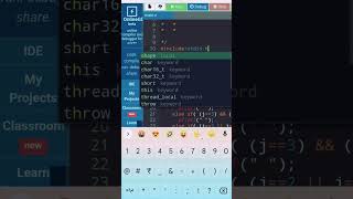 M shape with star using c language (full code in comments)#programming#codinglife