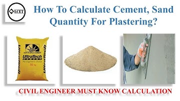 How To Calculate Cement, Sand Quantity For Plastering| BOQ | lcet #lcet lceted