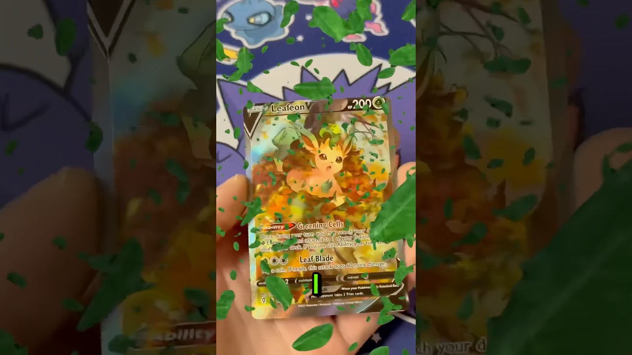 Huge MISCUT Leafeon Alternate Art from Evolving Skies! 