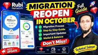 Rubi Network Migration Reopen in October 🔥 Full Migration Guide | Rubi Mining Latest Update