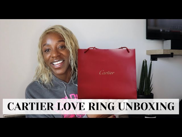 cartier love ring unboxing