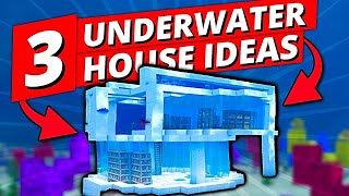 3 UNDERWATER HOUSE Ideas for your next world | Timelapse