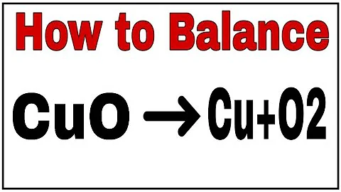 How to balance CuO= Cu+O2|Chemical equation CuO=Cu+O2|CuO= Cu+O2 balanced equation