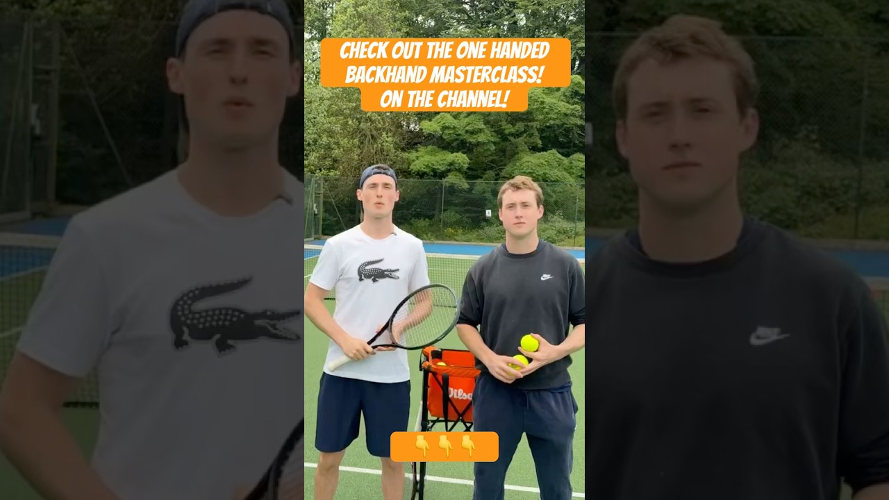 Check out the full one handed backhand drills masterclass on the
