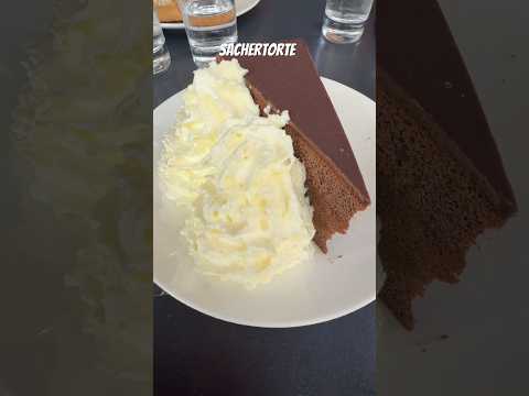 Tried the classic Sachertorte in Austria. Rich, elegant and full of old-world charm, #sachertorte