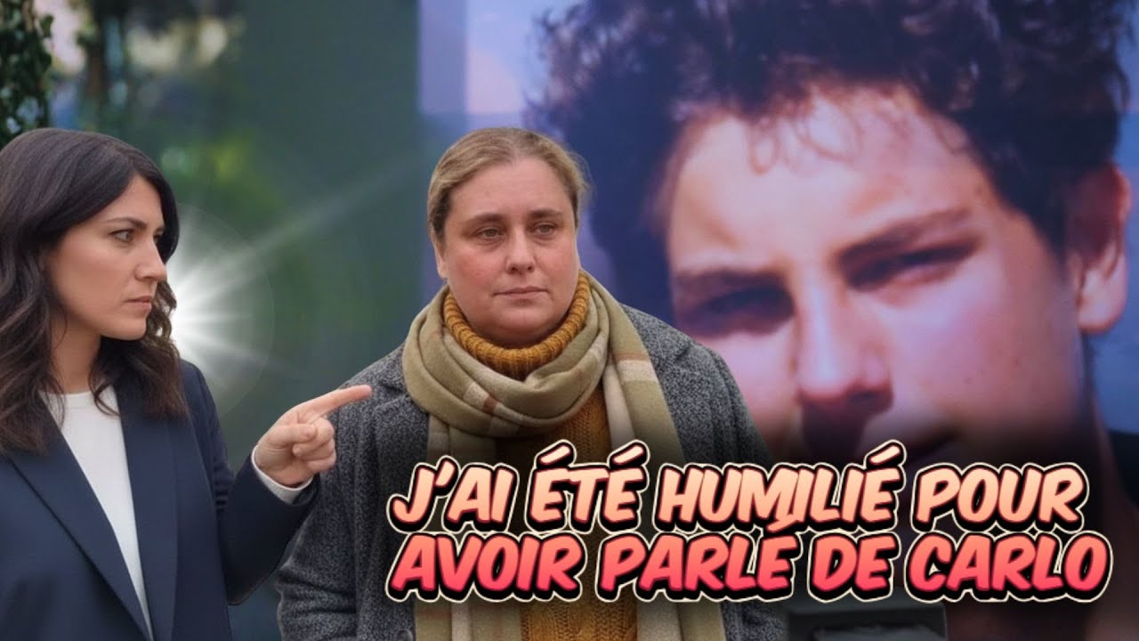J’ai été humiliée pour avoir parlé de mon fils Carlo, jusqu’à ce qu’il apparaisse et donne un averti
