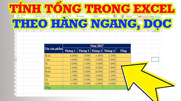 Cách tính tổng trong Excel siêu nhanh trong 10 giây
