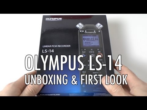 Olympus LS-14 Linear PCM Recorder Unboxing & First Look