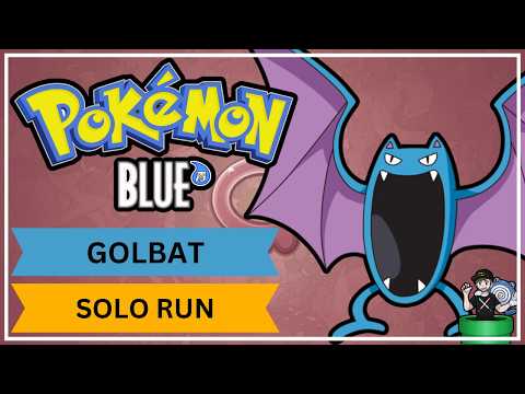 How Fast Can You Beat Pokemon Blue With ONLY Golbat? Poison Type Challenge Part 5