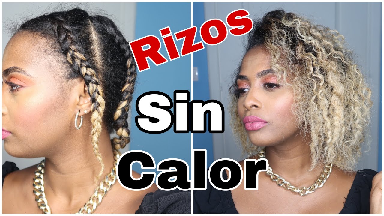 COMO RIZAR EL CABELLO CON TRENZAS - YouTube