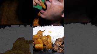 pork & chicken liver curry eating show  #asmr #mukbang #spicy #viral #india