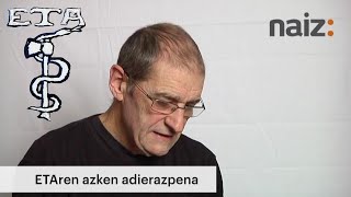 ETAren AZKEN ADIERAZPENA - Josu Urrutikoetxeak irakurria