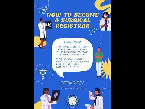 How to Become a Surgical Registrar Lecture