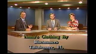 WCTV 6 (CBS) MIDDAY CLOSE 1990